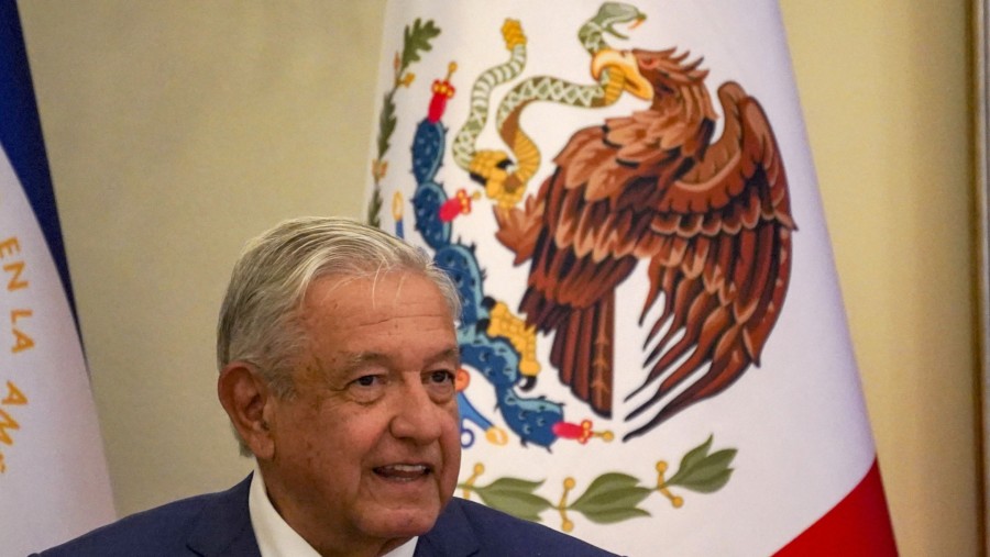 Presiden Meksiko Andres Manuel Lopez Obrador (Sumber: Camilo Freedman/Bloomberg)