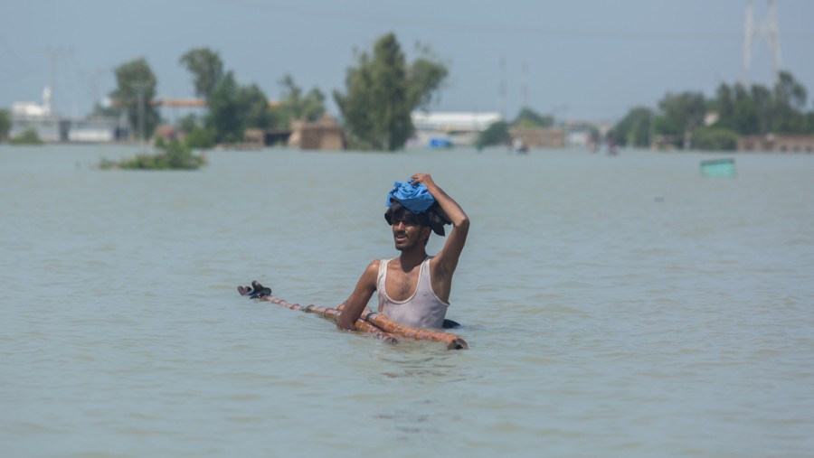 Banjir Pakistan yang terjadi September 2022 menelan 1,100 korban jiwa (Asim Hafeez/Bloomberg)