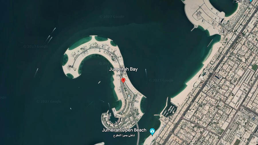 Jumeirah Bay. (Dok. Google Earth)