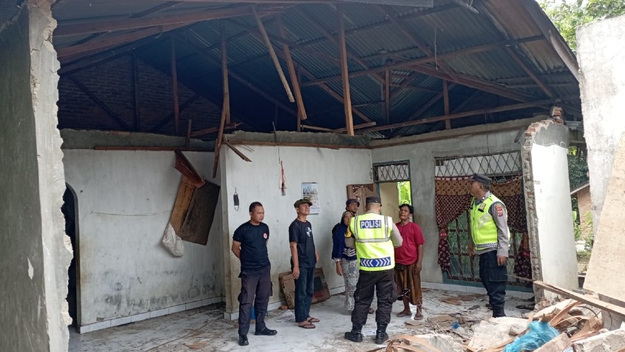 Rumah terdampak Gempa Bumi Mentawai. (Dok. BNPB)