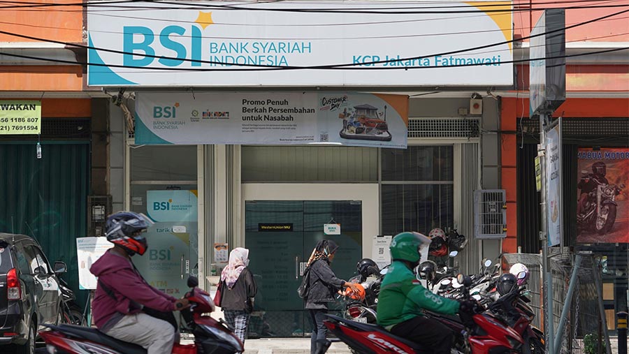 Gedung Bank Syariah Indonesia. Foto: Dimas Ardian/Bloomberg