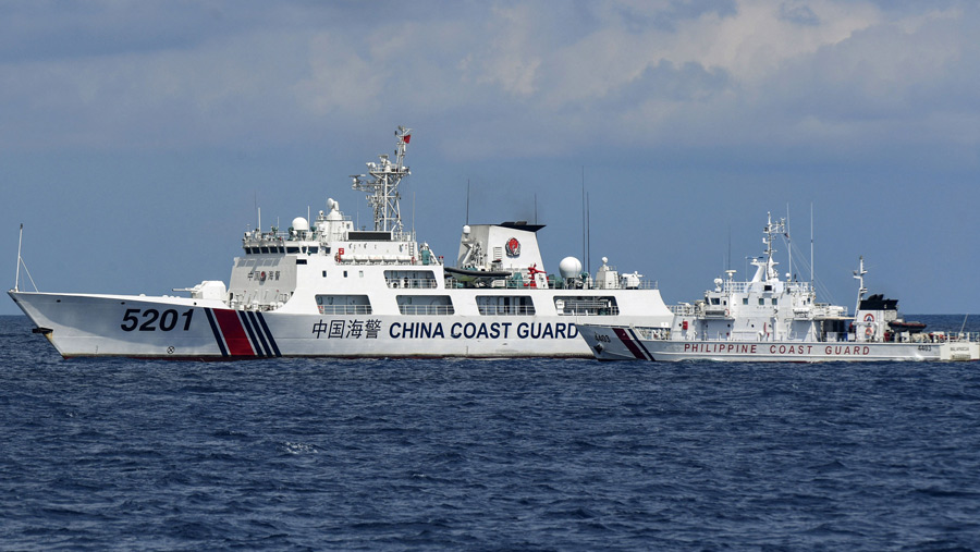 Kapal pasukan penjaga pantai atau coast guard China (Bloomberg)