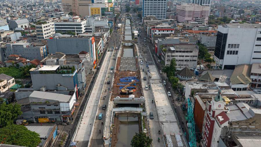 Progres pembangunan MRT. (Dok MRT Jakarta)