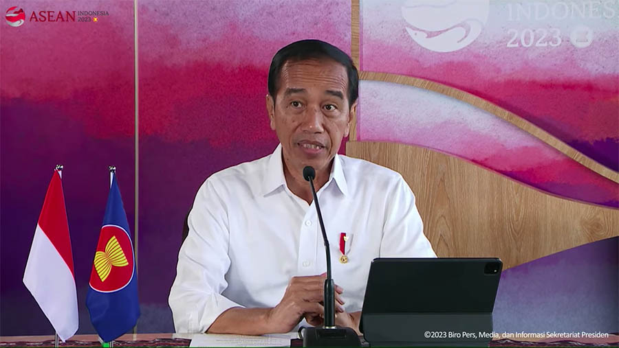 Keterangan Pers Presiden Joko Widodo, Labuan Bajo, 8 Mei 2023. (Tangkapan Layar Youtube Sekretariat Presiden)