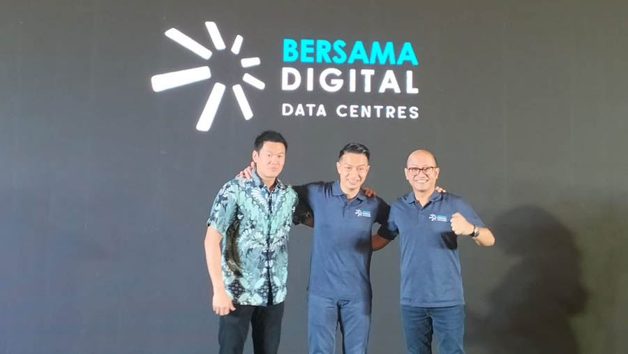 Peluncuran Bersama Digital Data Centres (Bloomberg Technoz/ Sultan Ibnu Affan)