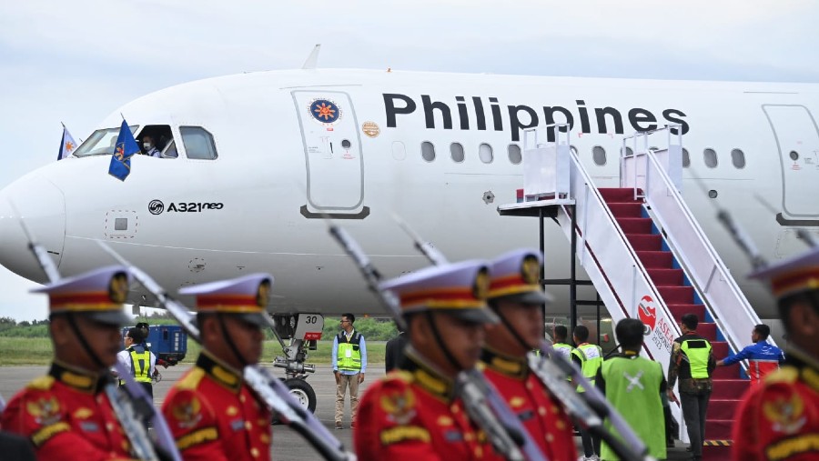 Pesawat yang membawa kepala negara Filipina tiba di Labuan Bajo (Kemenhub)