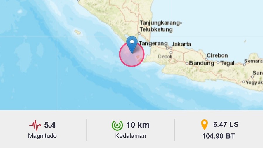 Gempa Banten 5,4 M (BMKG)