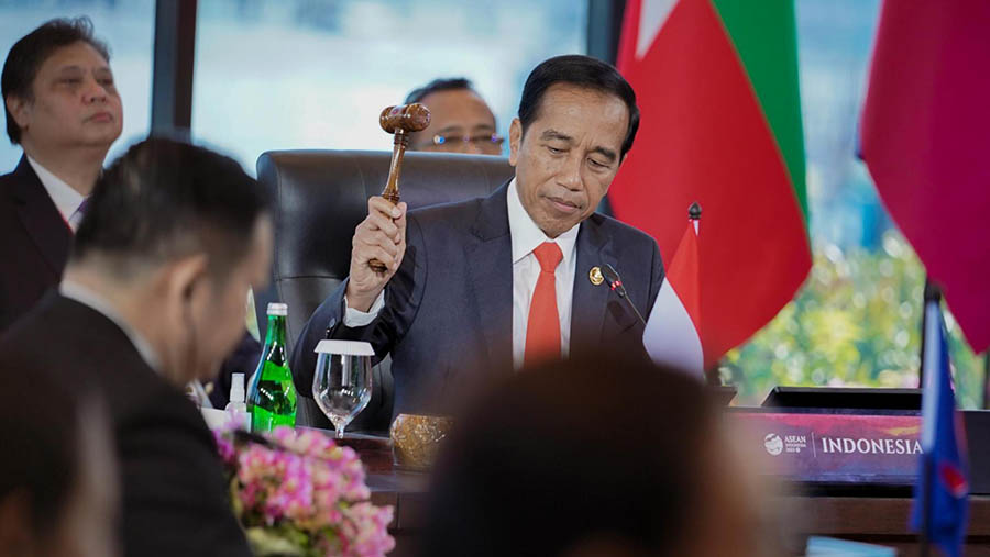 Presiden Joko Widodo (Jokowi) membuka KTT Asean 42 di Meruorah Hotel Labuan Bajo. (Photo credit: ASEAN2023 Host Photographer)