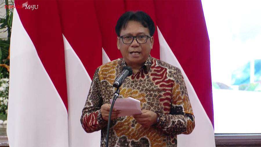 Sambutan Kepala BPS, Margo Yuwono Pada Pencanangan Pelaksanaan Sensus Pertanian, Senin (15/5/2023). (Tangkapan Layar Youtube BPS)