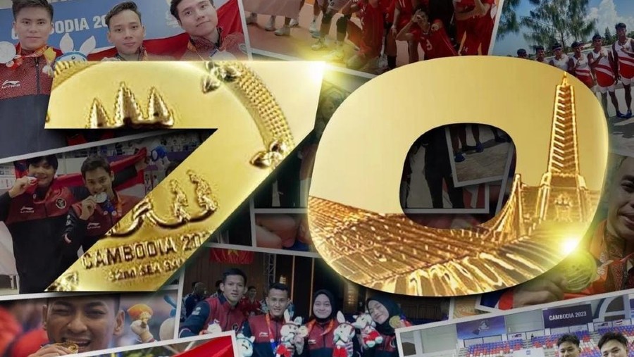 Unggahan Kemenpora soal Medali ke-70 Indonesia di Sea Games 2023. (Tangkapan layar IG Kemenpora)