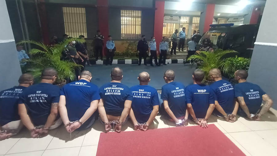 14 napi dipindahkan ke Lapas Nusakambangan (Dok. Dijen Pas Kumham)