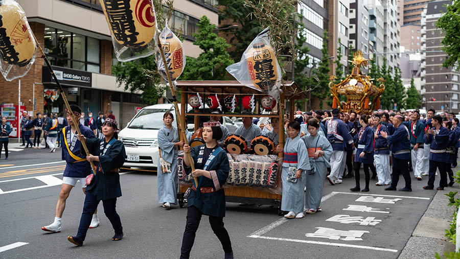 Kanda Matsuri merupakan salah satu dari tiga festival terbesar yang diselenggarakan di Tokyo. (Nicholas Takahashi/Bloomberg)