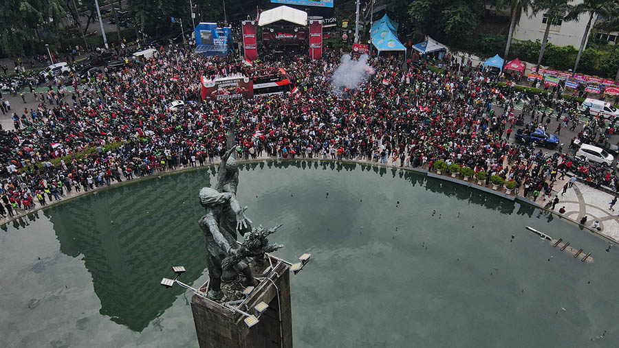 SEA Games kali ini dianggap terasa istimewa lantaran Indonesia mendapatkan 87 emas. (Bloomberg Technoz/ Andrean Kristianto)