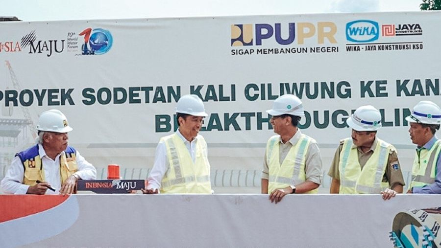 Peresmian proyek infrastruktur pemerintah yang dikerjakan Wijaya Karya atau WIKA (dok Perusahaan)