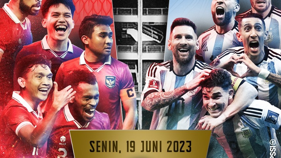 Poster laga Indonesia vs Argentina (Twitter PSSI)