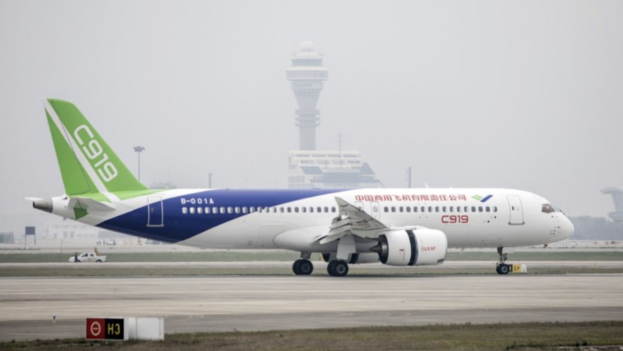 Pesawat C919 China (Sumber: Bloomberg)