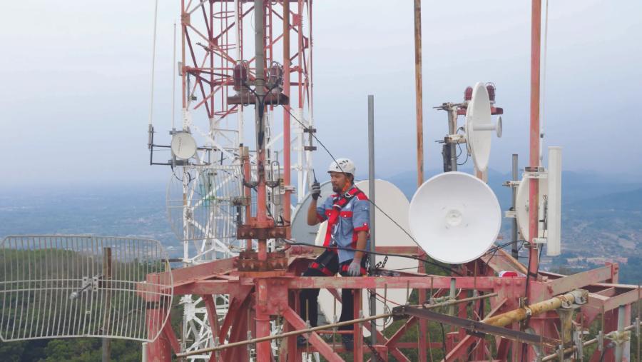 layanan telekomunikasi dari menara Telkom. (dok perusahaan)