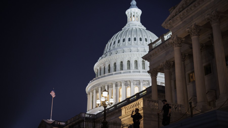 Gedung Capitol di Washington DC, Amerika Serikat./Bloomberg-Steven T. Dennis