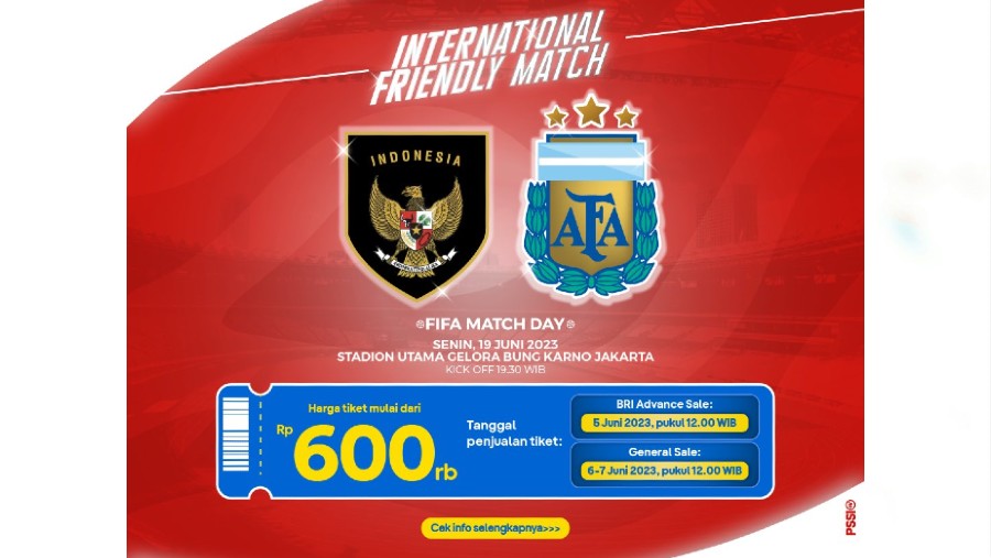 Ilustrasi even pertandingan FIFA Matchday Timnas Indonesia vs Argentina. (dok PSSI)