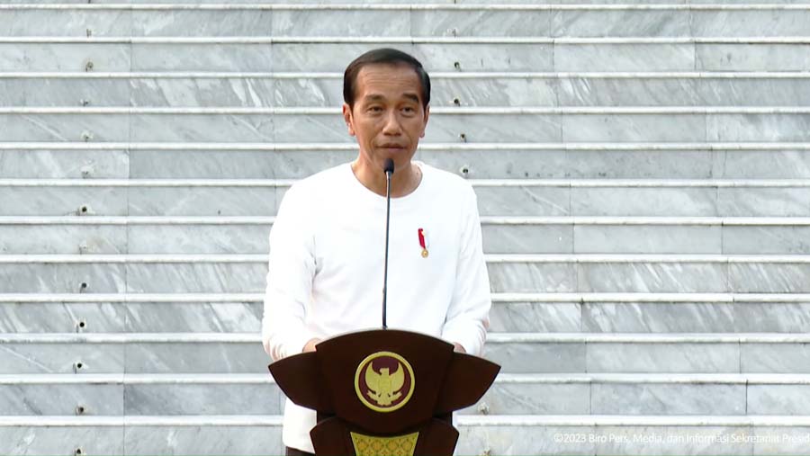 Presiden Jokowi Terima Atlet Indonesia Pada SEA Games ke-32, Istana Merdeka, 5 Juni 2023. (Tangkapan Layar Youtube Sekretariat Presiden)