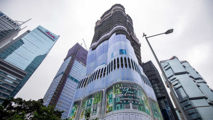 ilustrasi gedung perkantoran di Hong Kong. (Sumber: Bloomberg)