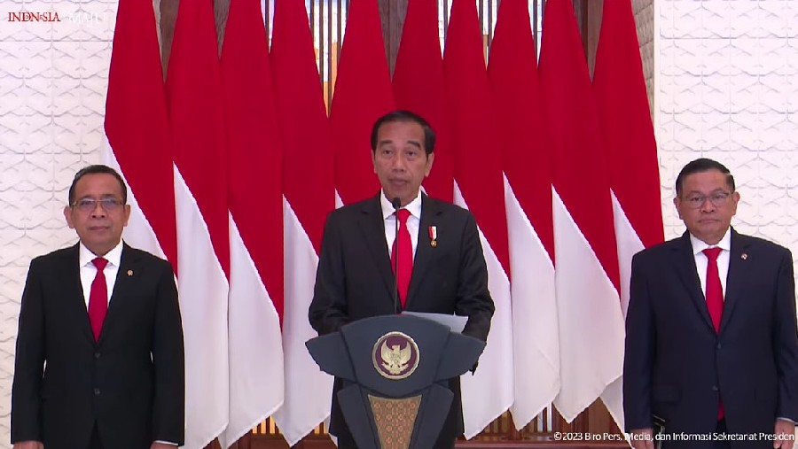 Presiden Jokowi berikan keterangan pers di Halim Perdanakusuma (YouTube Sekretariat Presiden)