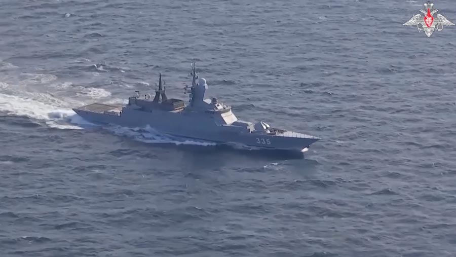 Kapal Angkatan Laut Rusia mengikuti Multilateral Naval Exercise Komodo di Makassar, Sulawesi Selatan. (Dok. Kedubes Rusia)