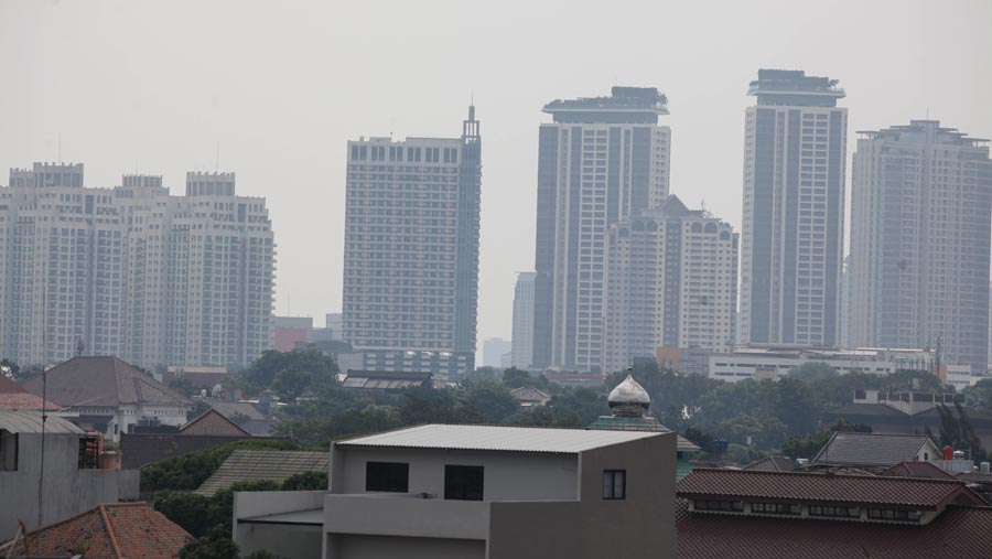 Angka tersebut masuk kedalam kategori tidak sehat.(Bloomberg Technoz/ Andrean Kristianto)