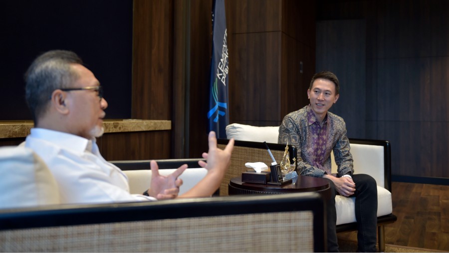 Mendag Zulkifli Hasan bertemu dengan CEO Tiktok Shou Zi Chew, Rabu (14/6/2023) (Dok. Kemendag)