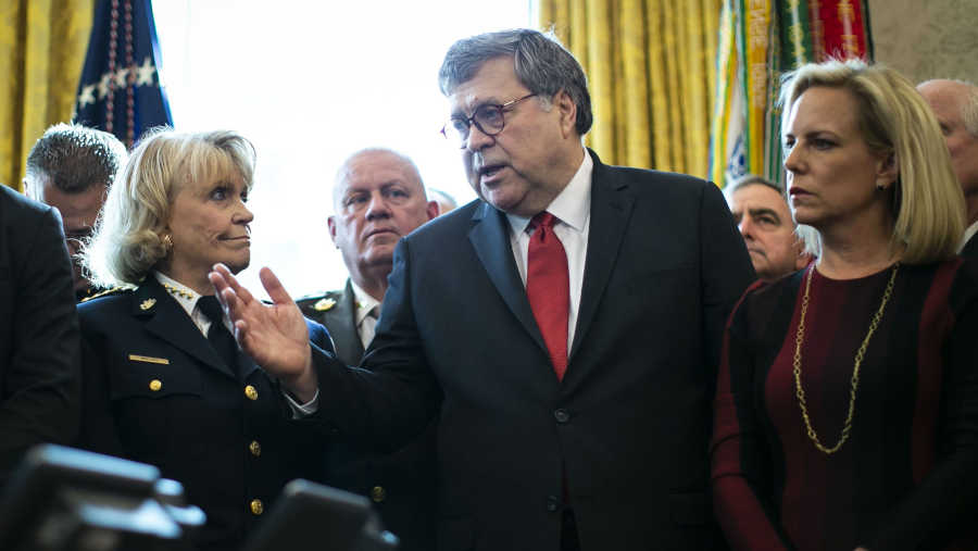 Mantan Jaksa Agung AS Bill Barr (Sumber: Al Drago/Bloomberg)