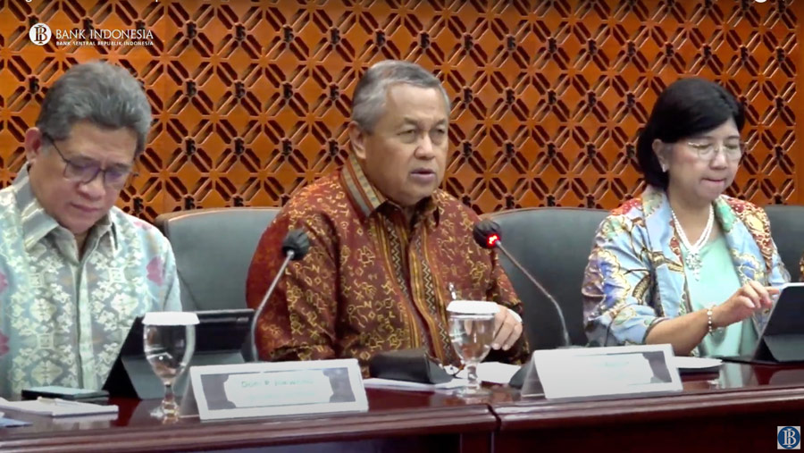 Gubernur BI, Perry Warjiyo Mengumumkan RDG Bulanan Bulan Juni 2023. (Tangkapan Layar Youtube Bank Indonesia)
