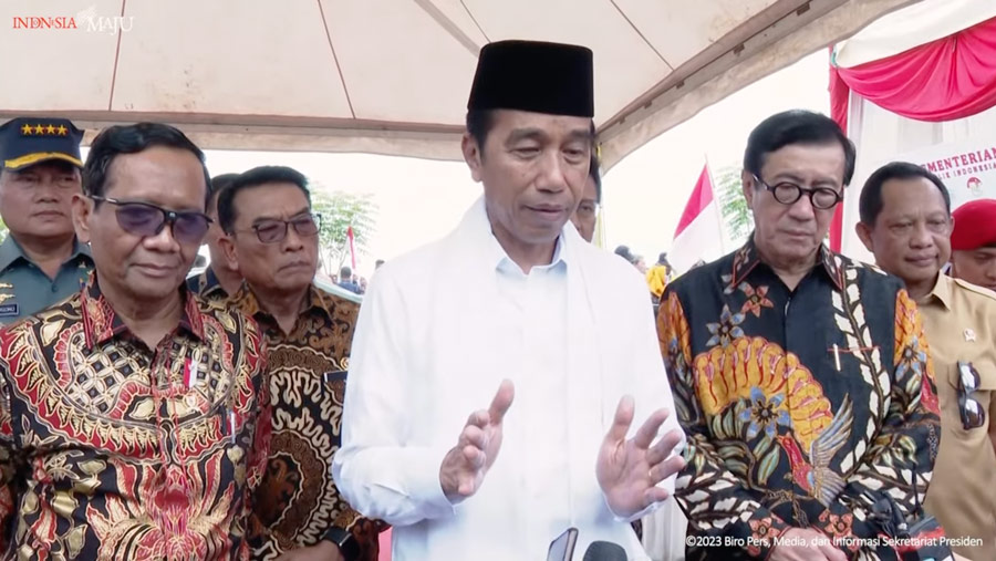 Keterangan Pers Presiden Jokowi, Pidie, 27 Juni 2023. (Tangkapan Layar Youtube Sekretaroat Presiden)