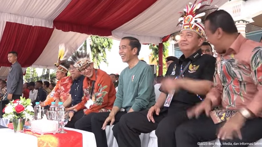 Preisden Jokowi membuka Papua Street Carnival, Jayapura (Dok YouTube)