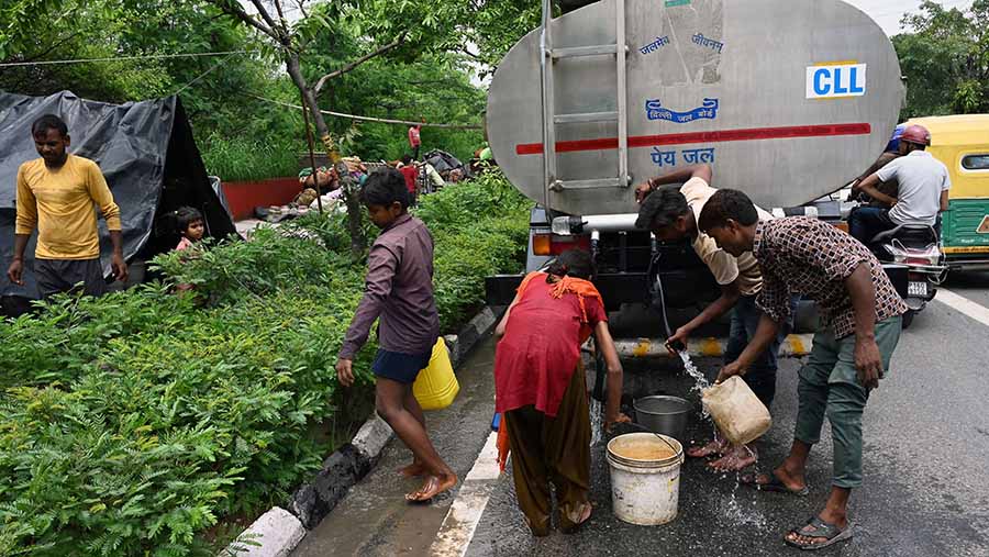 Negara bagian di dekat Delhi telah menerima curah hujan rekor sejauh ini pada musim monsun yang dimulai pada 1 Juni. (Prakash Singh/Bloomberg)