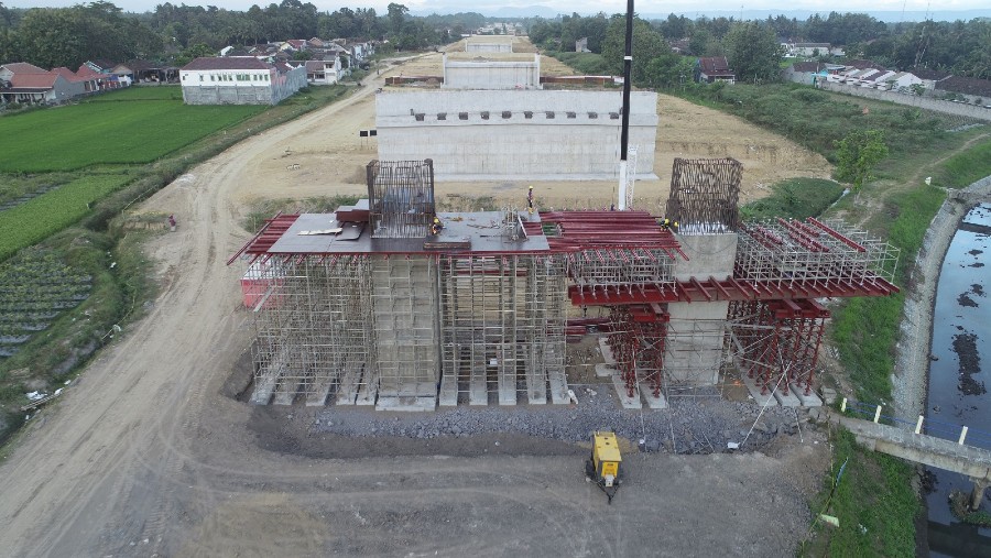 Konstruksi awal Seksi 1 Jalan Tol Yogyakarta—Bawean./dok. Jasa Marga