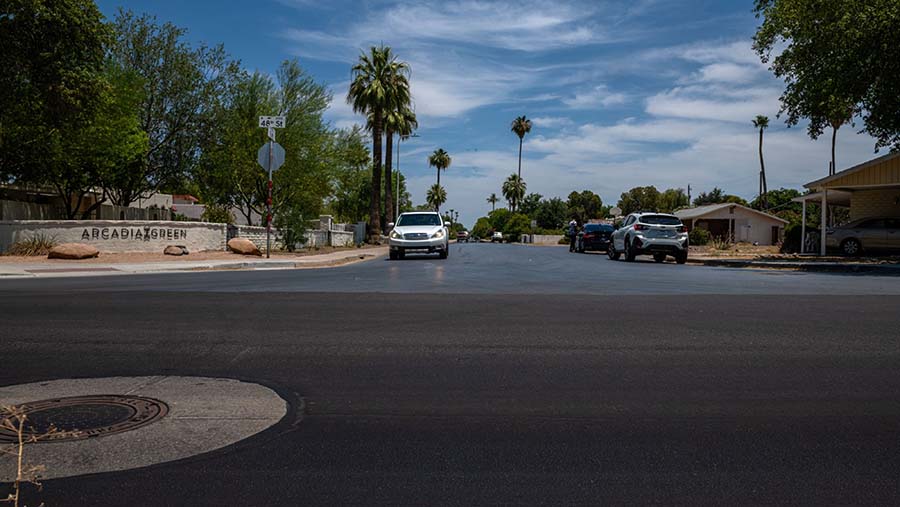 Di Phoenix, Arizona, suhu diprediksi mencapai 118 derajat Fahrenheit (47,7 derajat Celsius) pada hari Minggu. (Ash Ponders/Bloomberg)