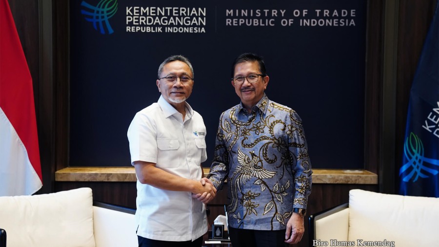 Menteri Perdagangan Zulkifli Hasan dan Presiden Direktur Freeport Indonesia Tony Wenas./dok. Kemendag