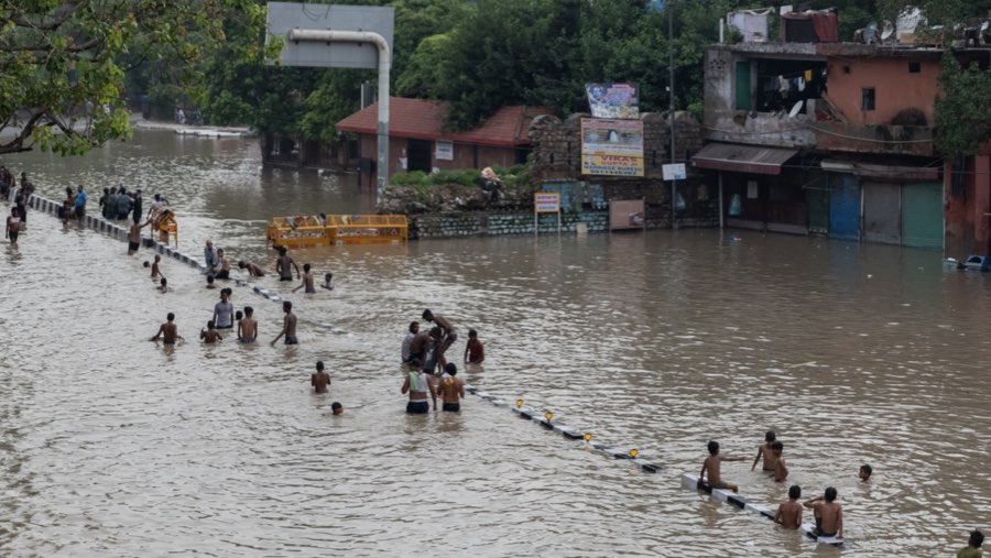 Banjir di India pada Juli 2023 (Sumber: Bloomberg)