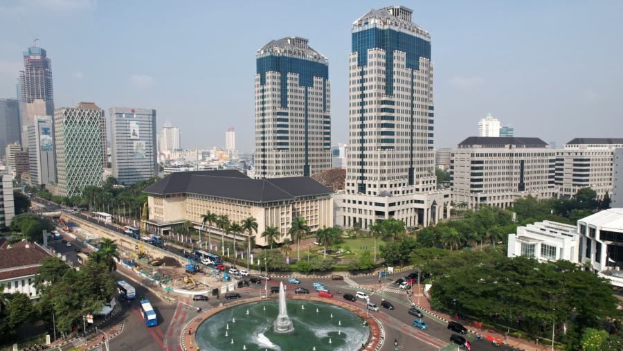 Gedung Bank Indonesia. (Dok Bloomberg)