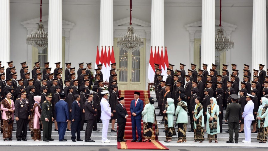 Presiden Jokowi lantik perwira muda TNI-Polri di Jakarta (Humas Setkab)