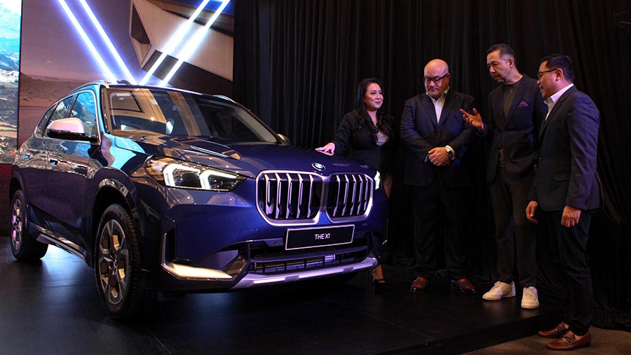 Peluncuran generasi ketiga BMW X1 di Jakarta, Jumat (28/7/2023). (Bloomberg Technoz/ Andrean Kristianto)
