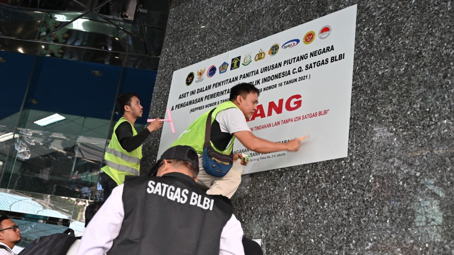 Satgas BLBI menyita gedung Tamara Center di Jakarta Selatan (Dok. Satgas BLBI)