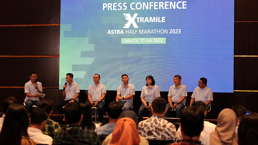 Lomba lari bertema “Xtramile”  akan berlangsung pada 5 November 2023 di Astra Biz Center, BSD. (Bloomberg Technoz/ Andrean Kristianto)
