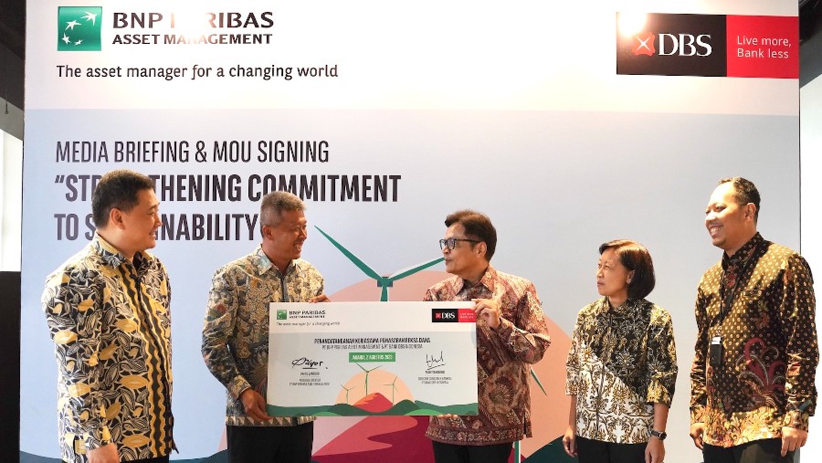 PT Bank DBS Indonesia dan PT BNP Paribas Asset Management acara peluncuran produk reksa dana BNP Paribas Indonesia ESG Equity (DBS Indonesia)