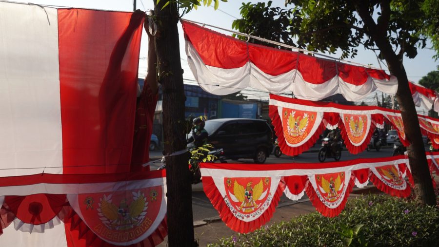 Ilustrasi Bendera Indonesia (Sumber: Dimas Ardian/Bloomberg)