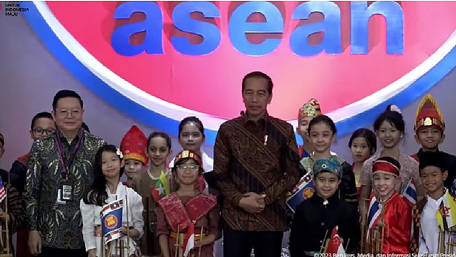 Presiden Jokowi Hadiri Peringatan HUT ke-56 ASEAN, Jakarta (YouTube Sekretariat Presiden)
