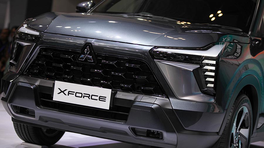 Mobil terbaru dari Mitsubishi tersebut diberi nama Xforce (Bloomberg Technoz/ Andrean Kristianto)