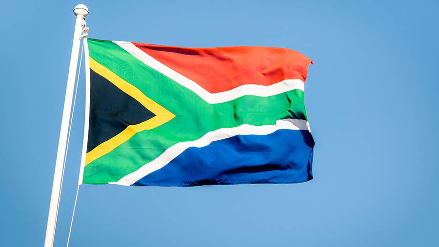 Bendera Afrika Selatan. (Photo By MirkoVitali via Envato)