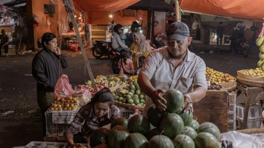Pasar Tradisional di Bogor (Muhammad Fadli/Bloomberg)