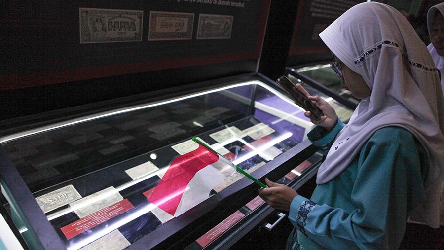 Acara festival Rupiah ini digelar dalam rangka memperingati HUT ke-78 Kemerdekaan RI (Bloomberg Technoz/ Andrean Kristianto)